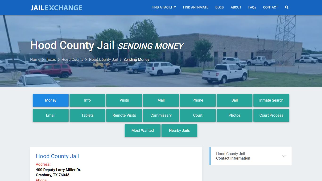 Send Money to Inmate - Hood County Jail, TX - Jail Exchange